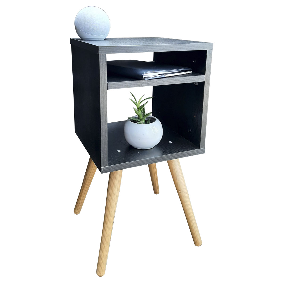 Buro Estilo Moderno, Hogare, Mesita De Noche Mesa Buró, Practico y Moderno Negro 