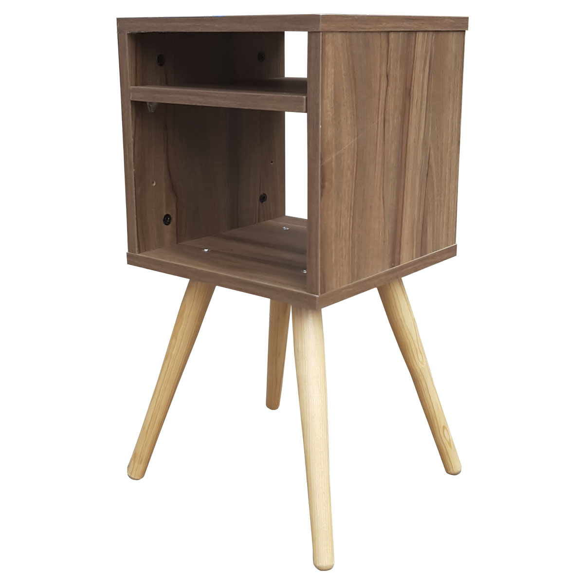 Buro Estilo Moderno, Hogare,  Mesita De Noche Mesa Buró, Minimalista y Divertido Parota 