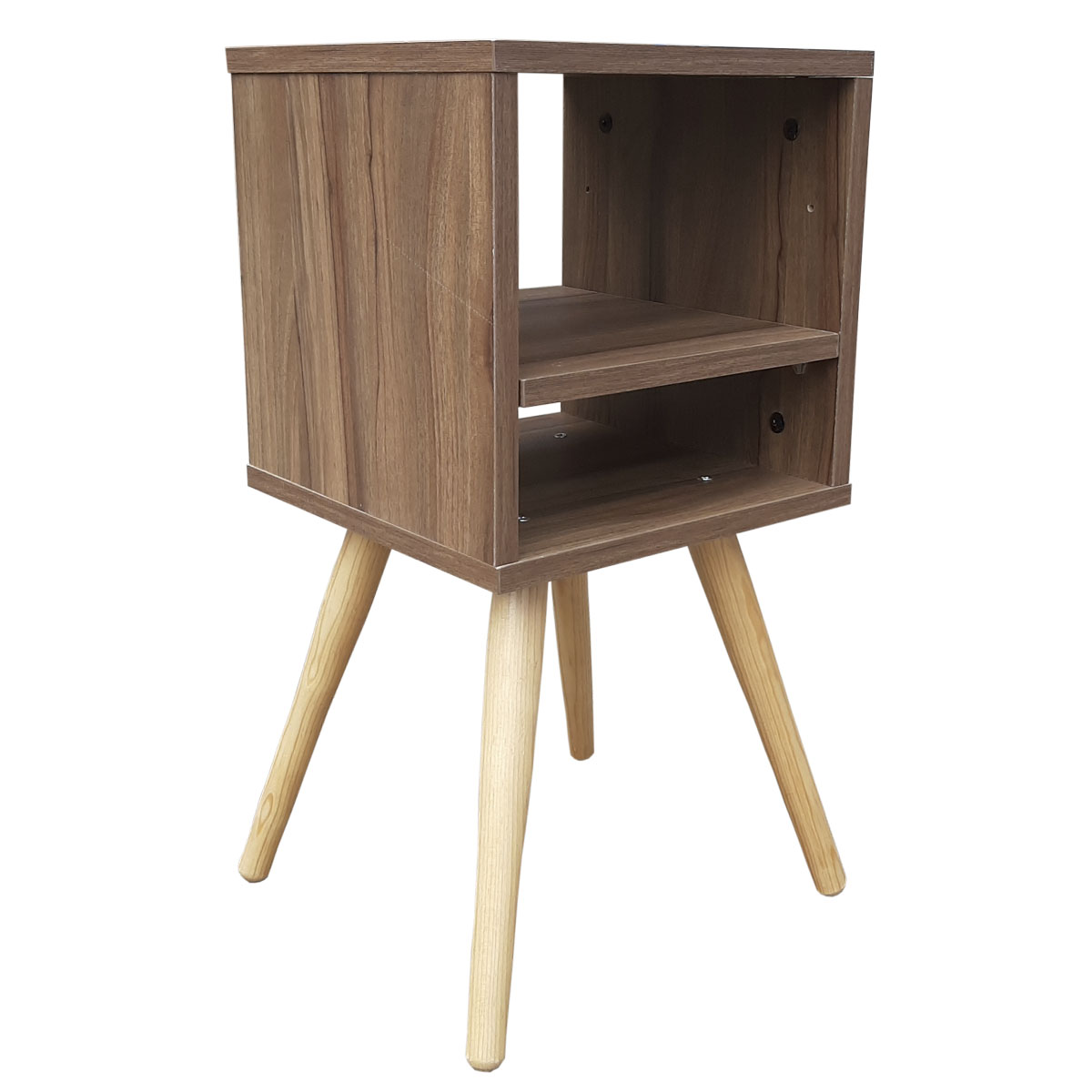 Buro Estilo Moderno, Hogare,  Mesita De Noche Mesa Buró, Minimalista y Divertido Parota 