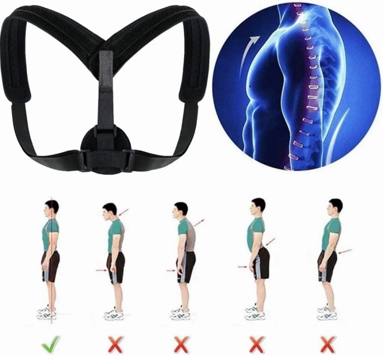 Corrector Postura Espalda Faja Ajustable Para Hombre/mujer