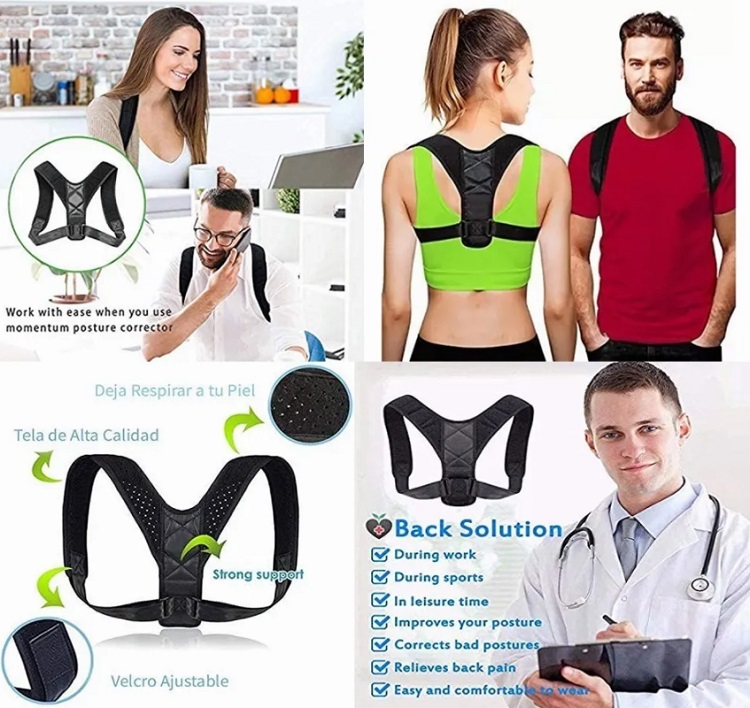 Corrector Postura Espalda Faja Ajustable Para Hombre/mujer