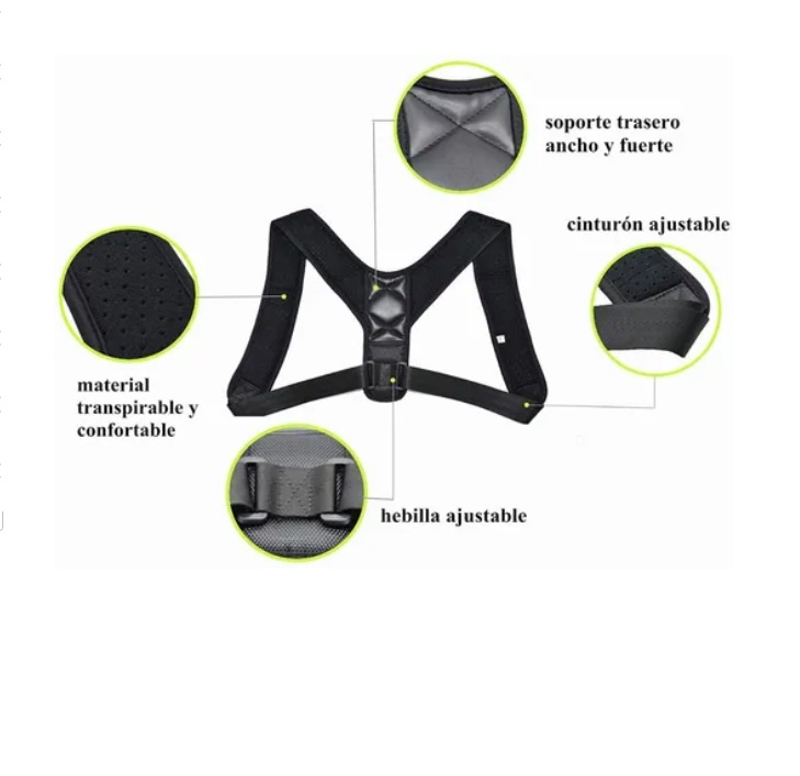Corrector Postura Espalda Faja Ajustable Para Hombre/mujer