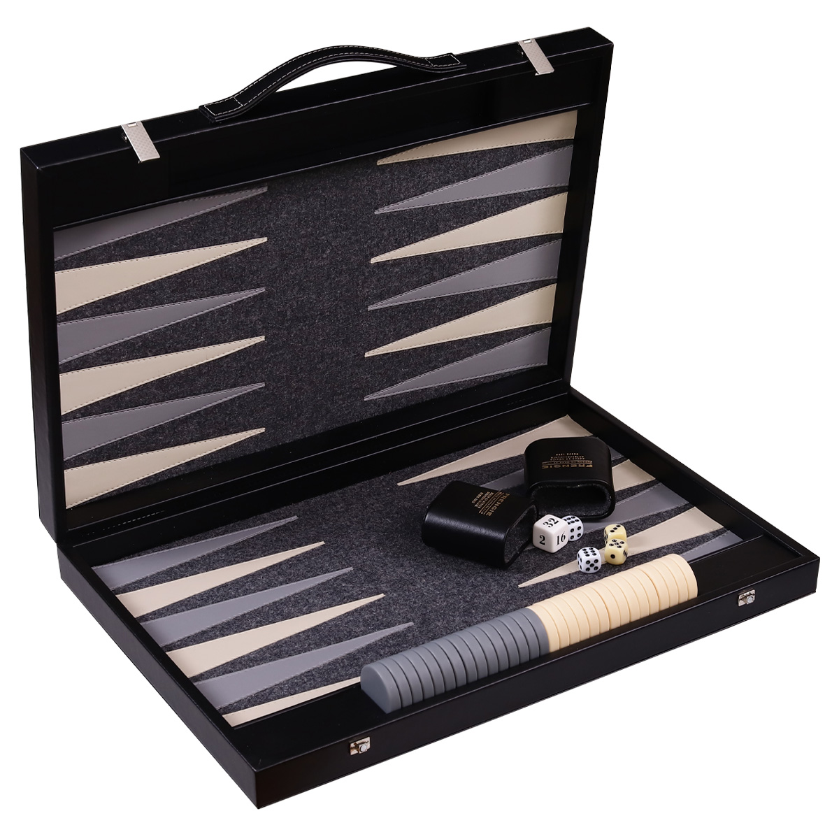 Backgammon Profesional Interior de Paño Frengie - Novelty