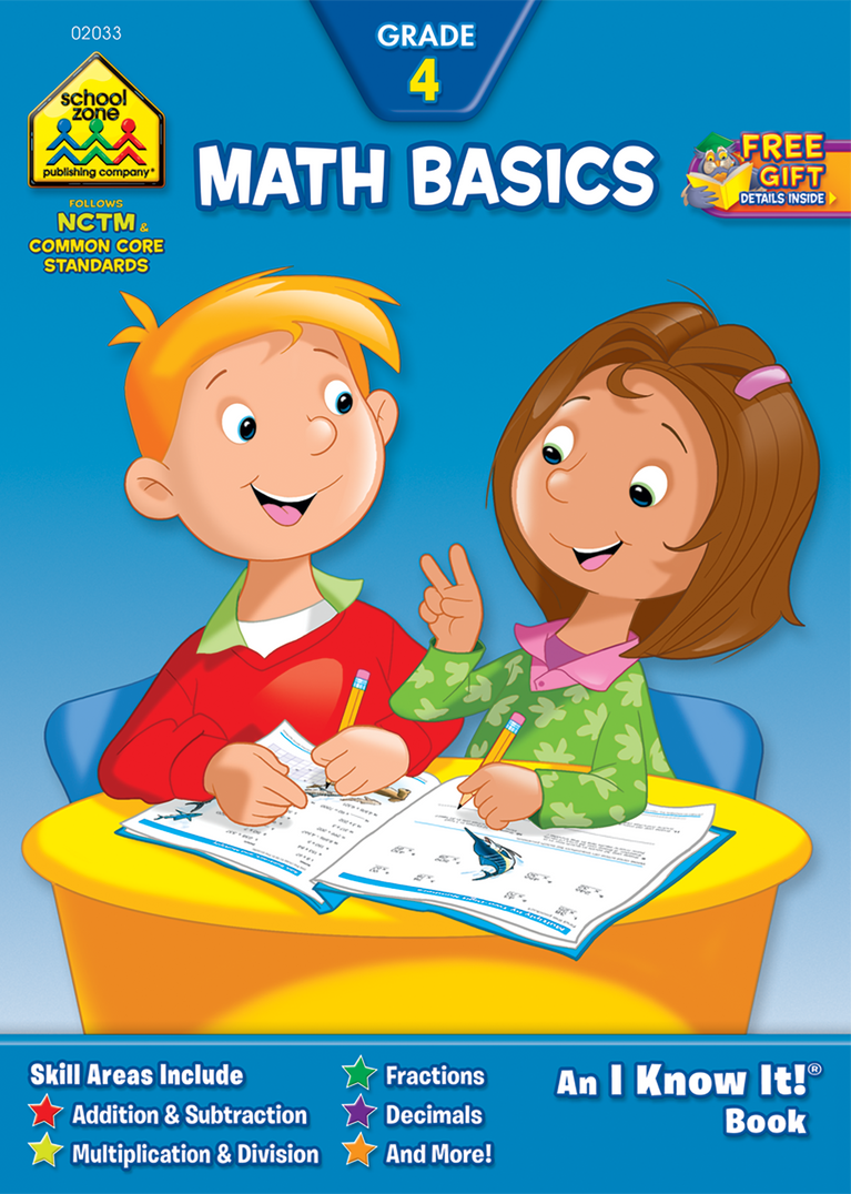 Cuaderno Math Basics Grade 4 Workbook