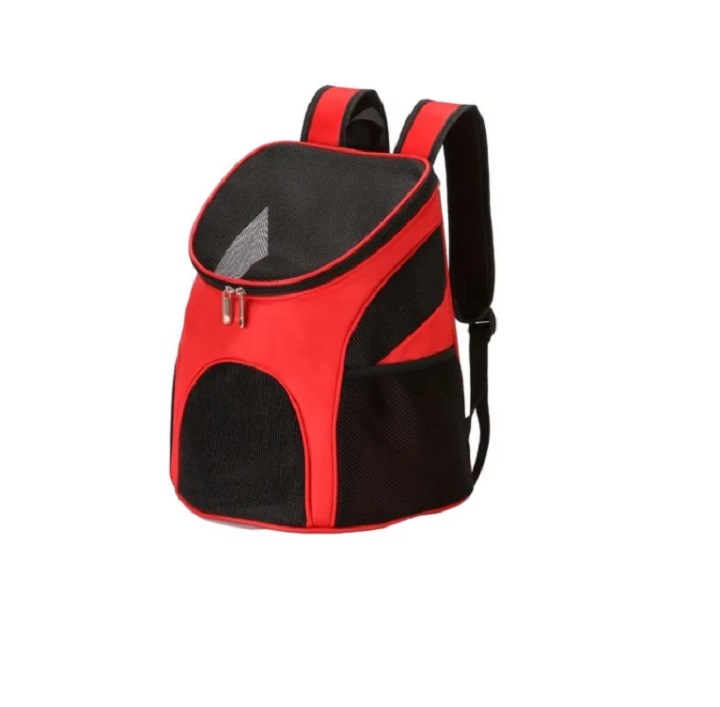 Mochila De Viaje Para Mascota Perro Gato Rojo