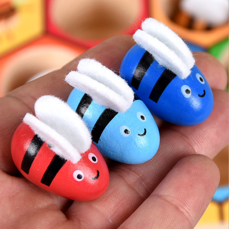 Juego de colmena de abejas. Juguete didáctico para niños con forma de panal de abejas.
