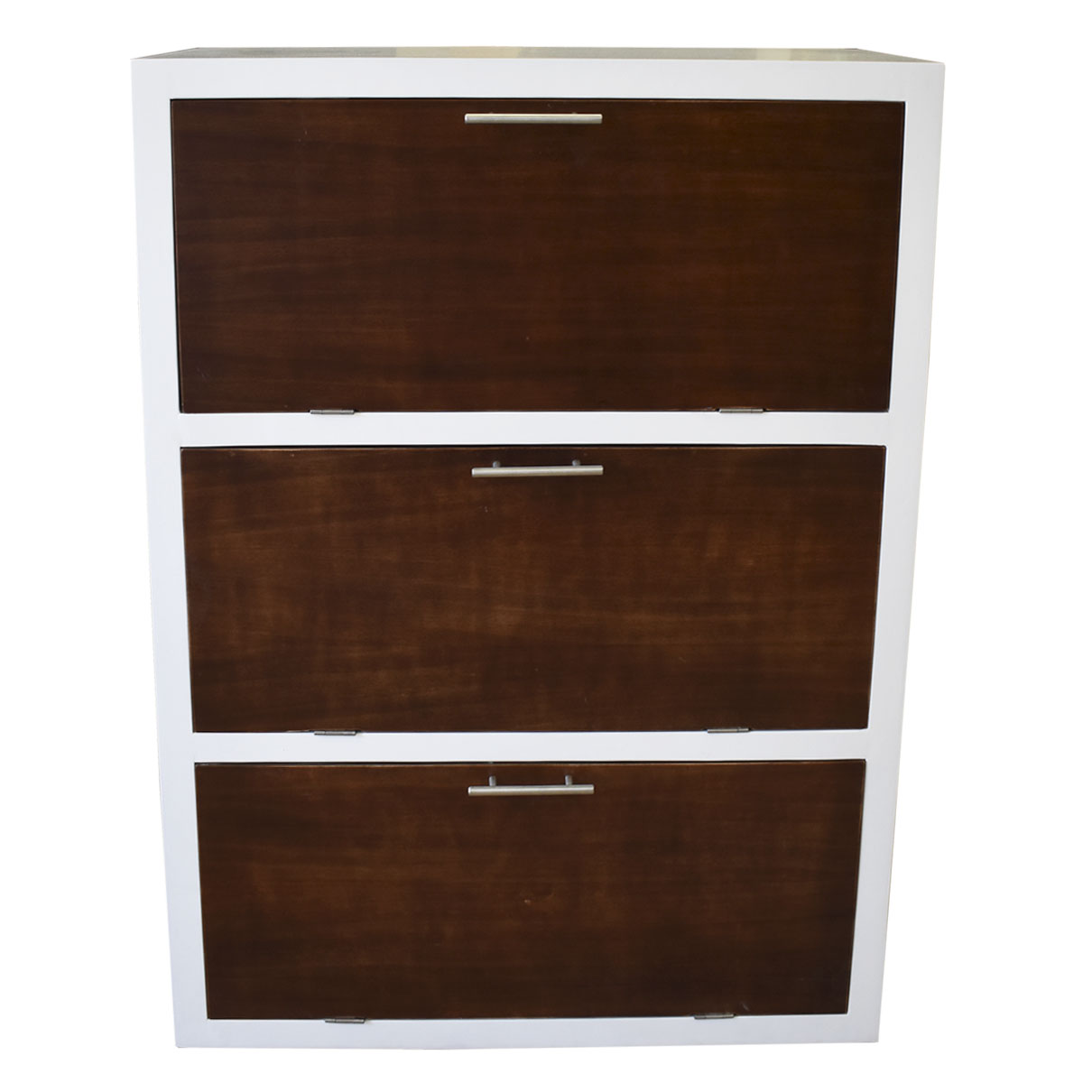 Mueble Zapatero Moderno Hasta 36 O 24 Pares Practico  Blanco Parota