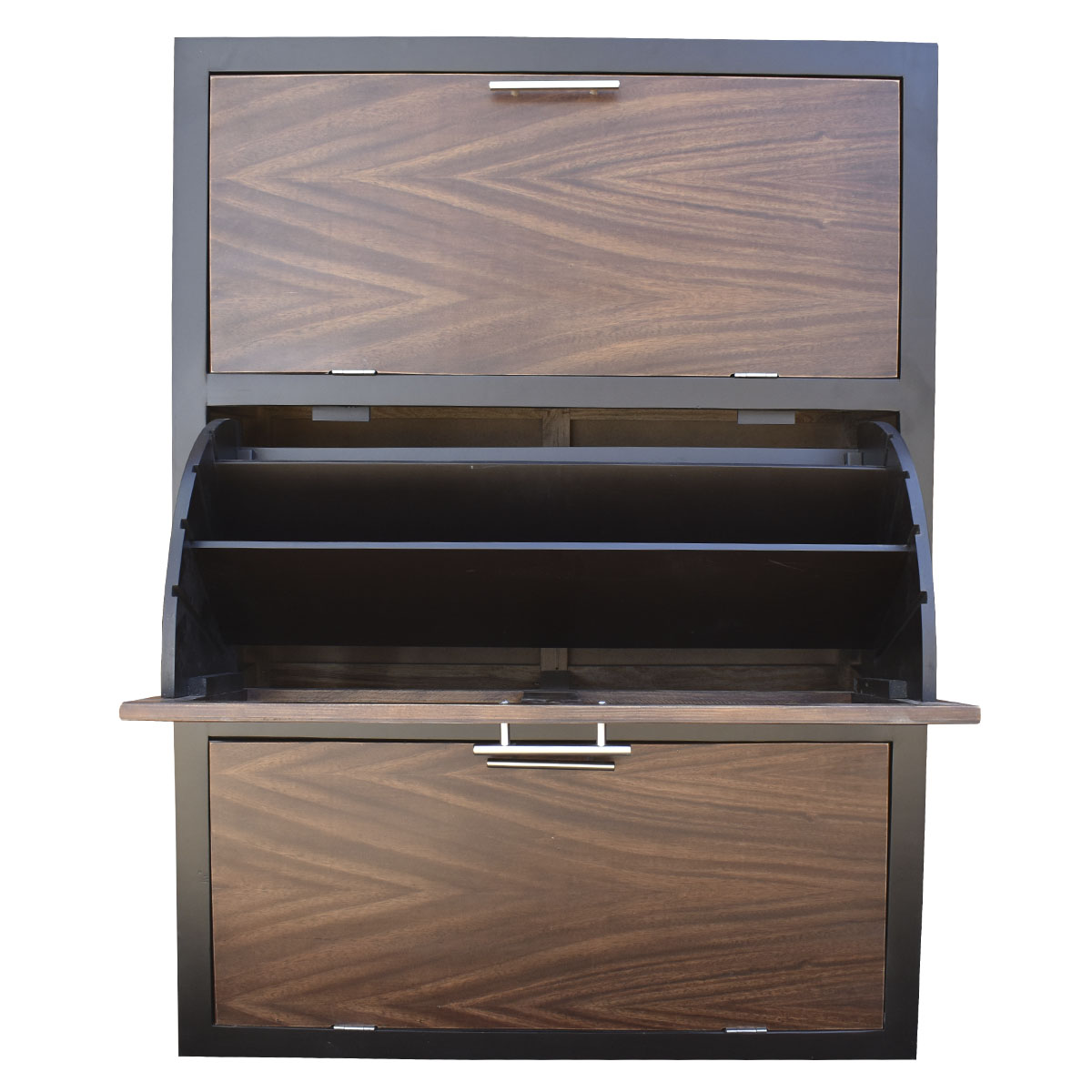 Mueble Zapatero Moderno De 36 Pares Ó 24 Pares Más Botas Chocolate Parota