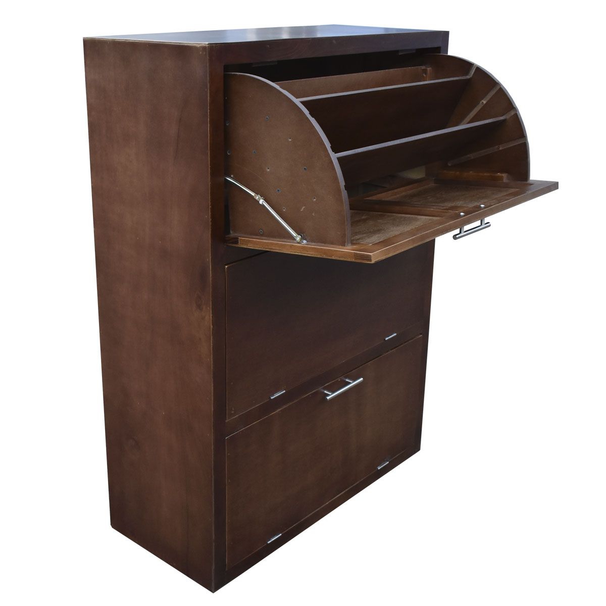 "Mueble Zapatero Moderno Minimalista Para 36 Pares O 24 Pares Nogal   "