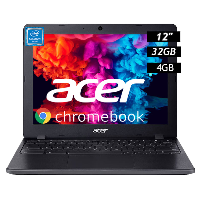 Acer Chromebook 12.1インチ ブラック Laptop Chromebook Acer 12 pulgadas Celeron 4GB RAM 32GB-Negro