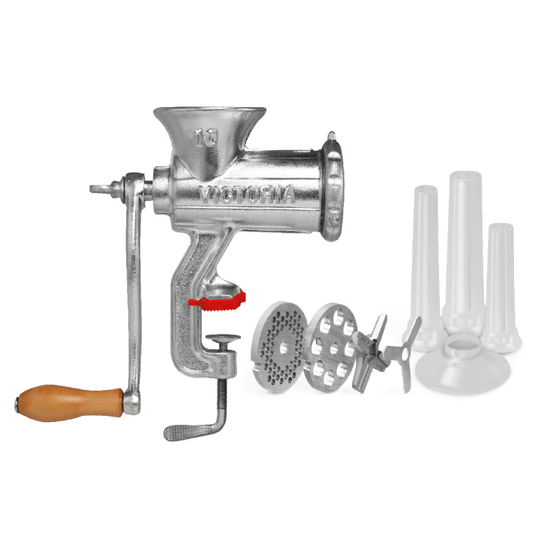 Molino de Carne Manual de Hierro Fundido de 10 Victoria