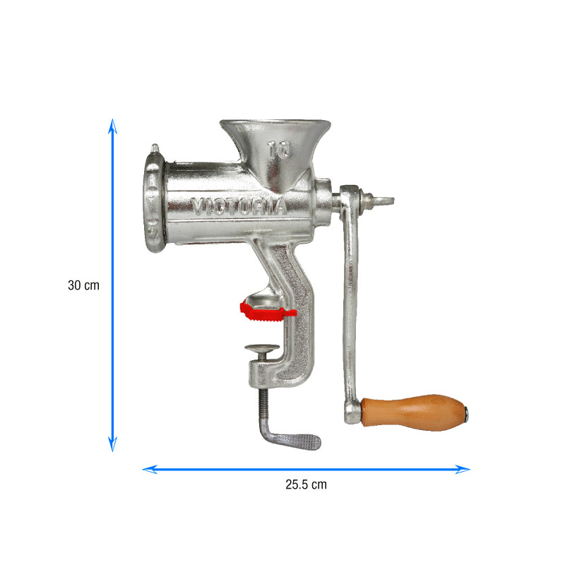 Molino de Carne Manual de Hierro Fundido de 10 Victoria
