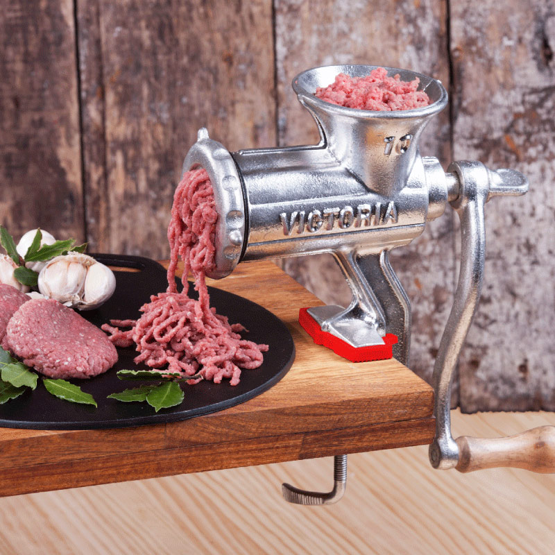 Molino de Carne Manual de Hierro Fundido de 10 Victoria