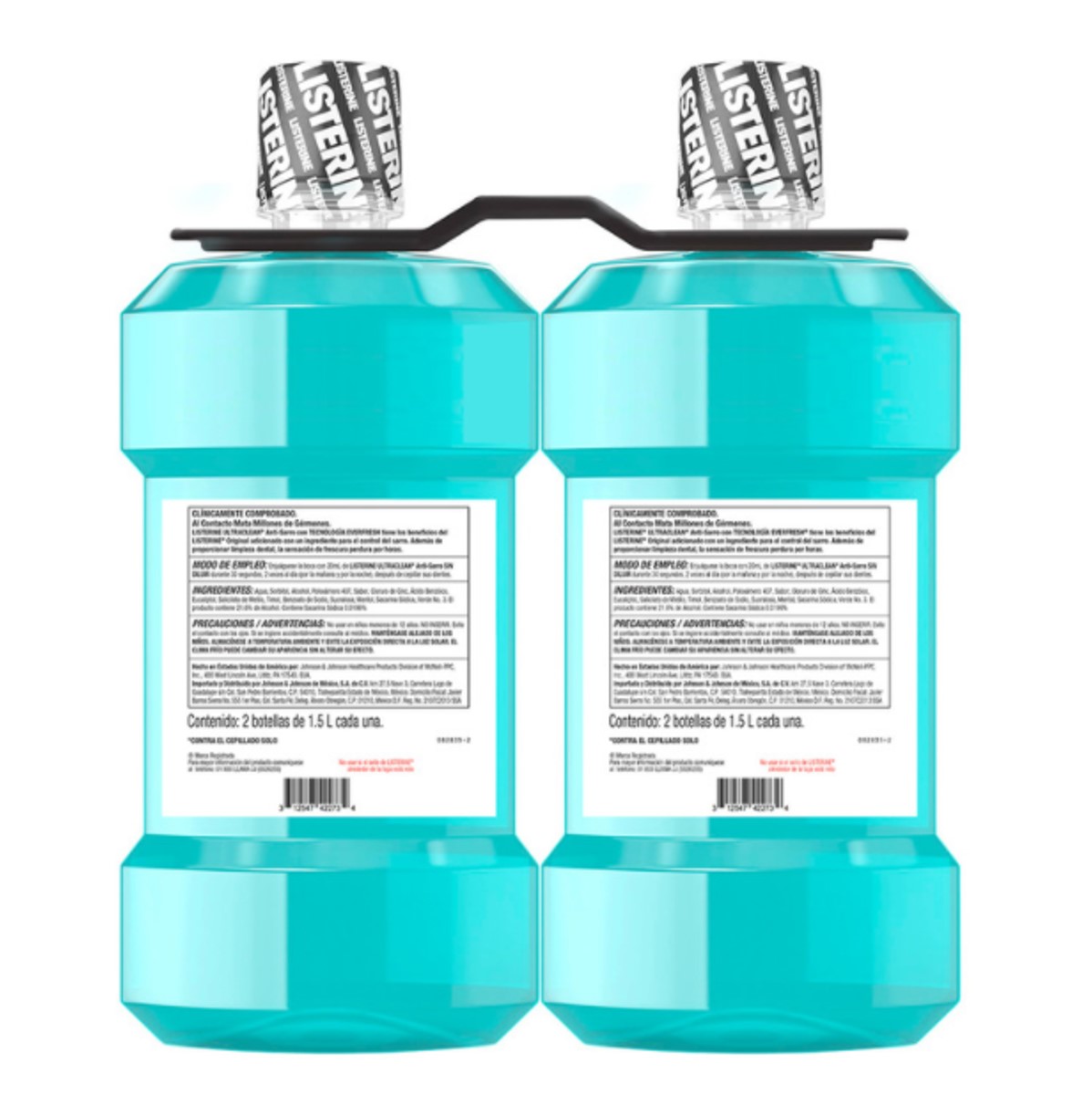 Listerine Enjuague Bucal 2 Pzas De 1.5 L