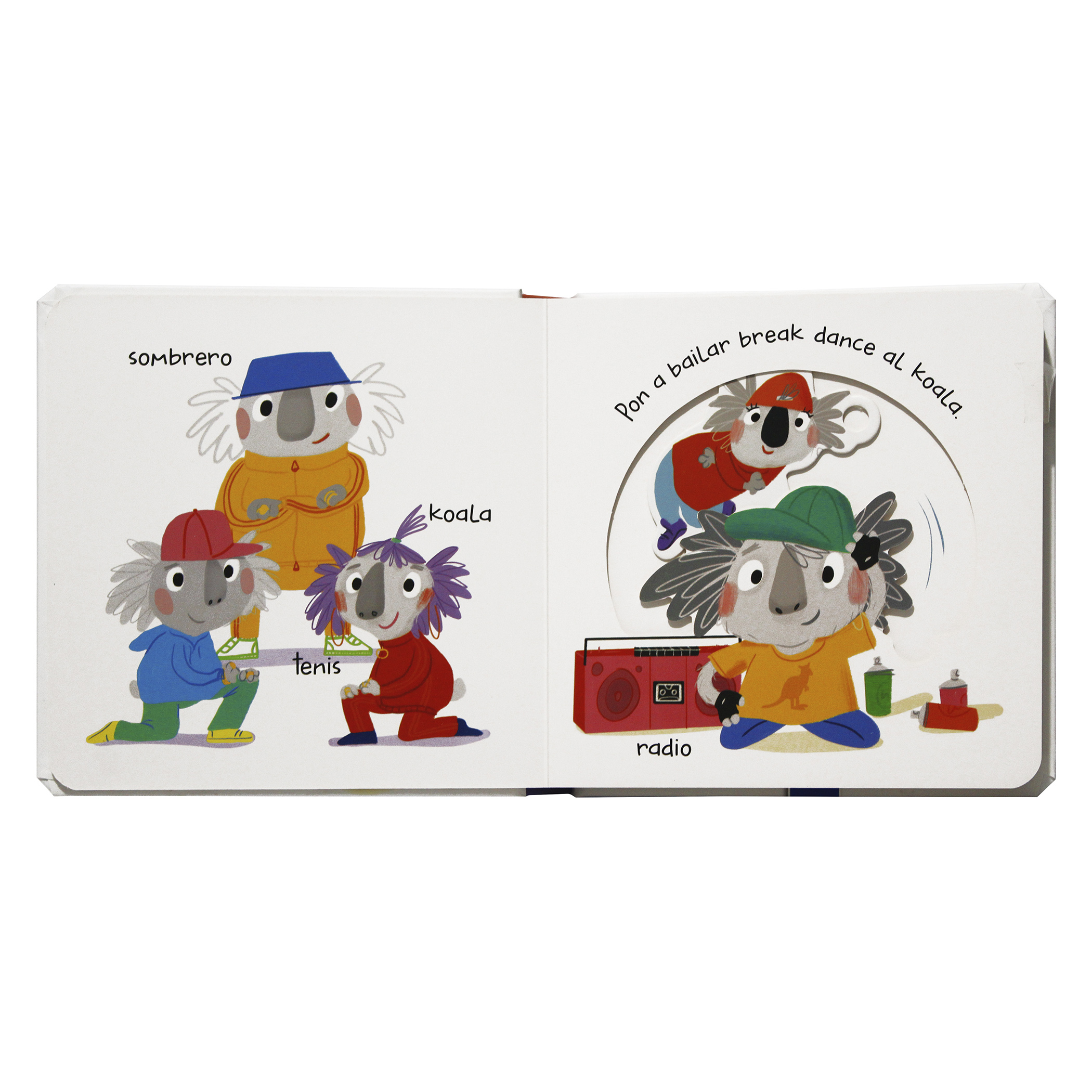 ¡De Fiesta! Libro con pestañas, Desliza y Mira. Infantiles Didácticos