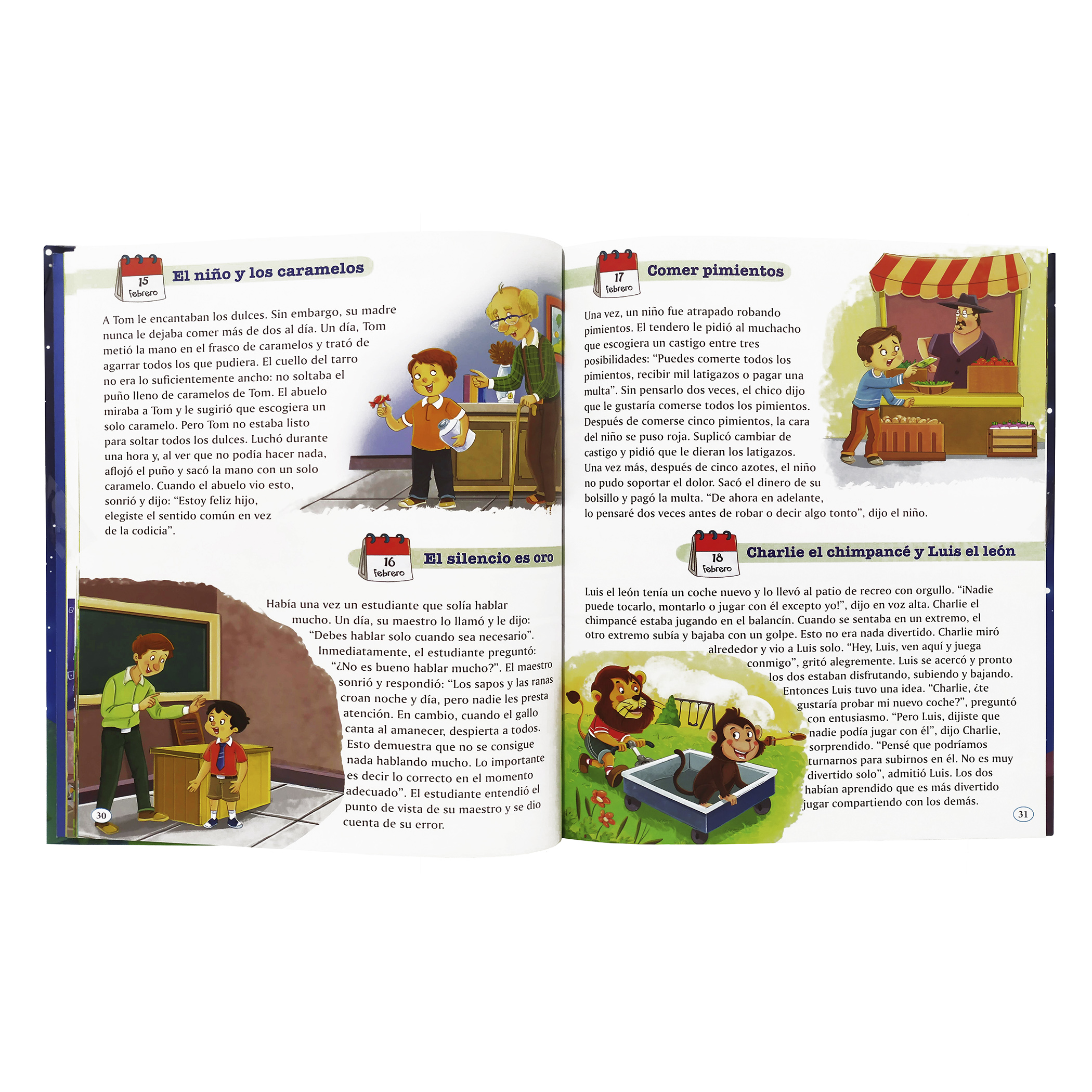 365 Cuentos para Dormir, ilustrado a color, pasta dura