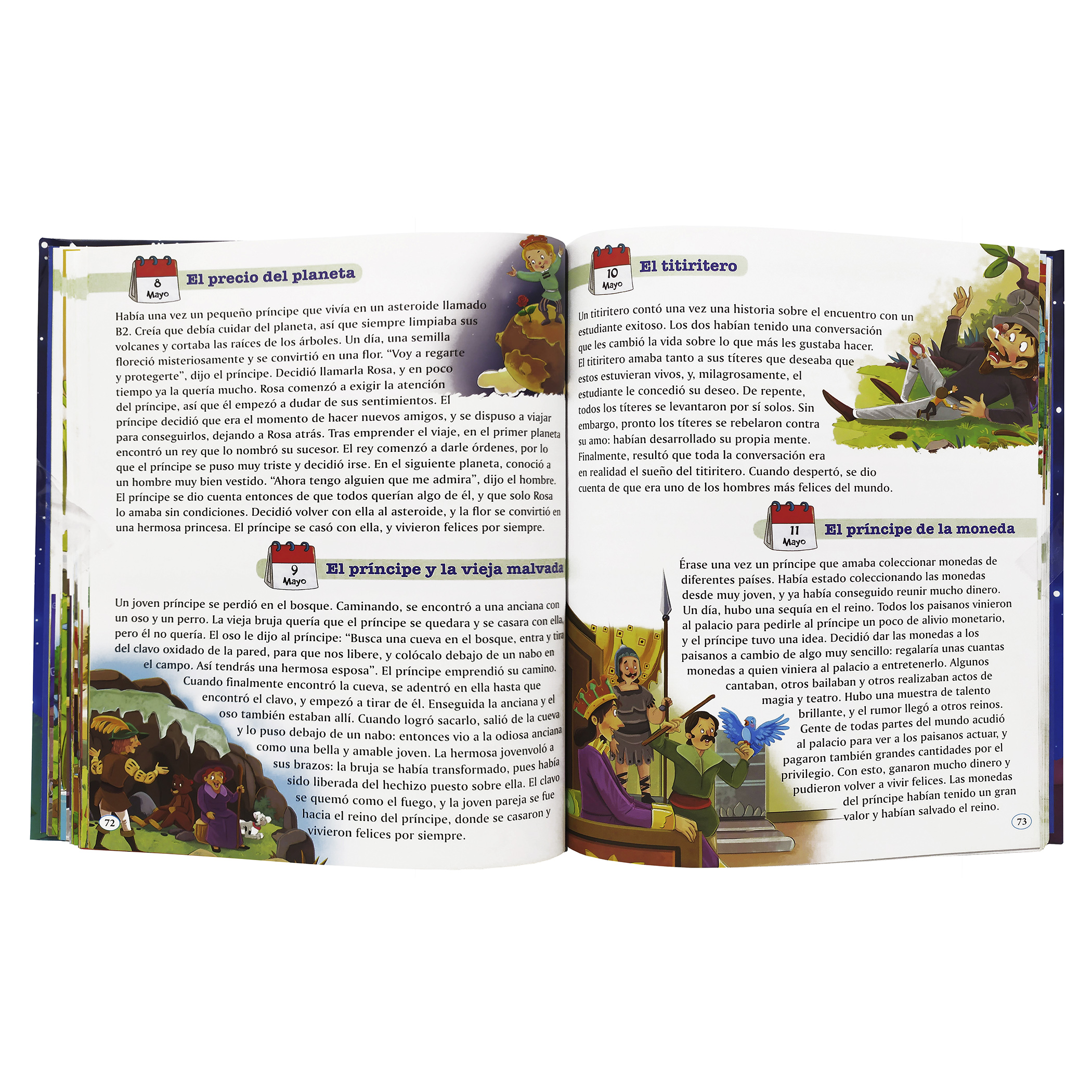 365 Cuentos para Dormir, ilustrado a color, pasta dura