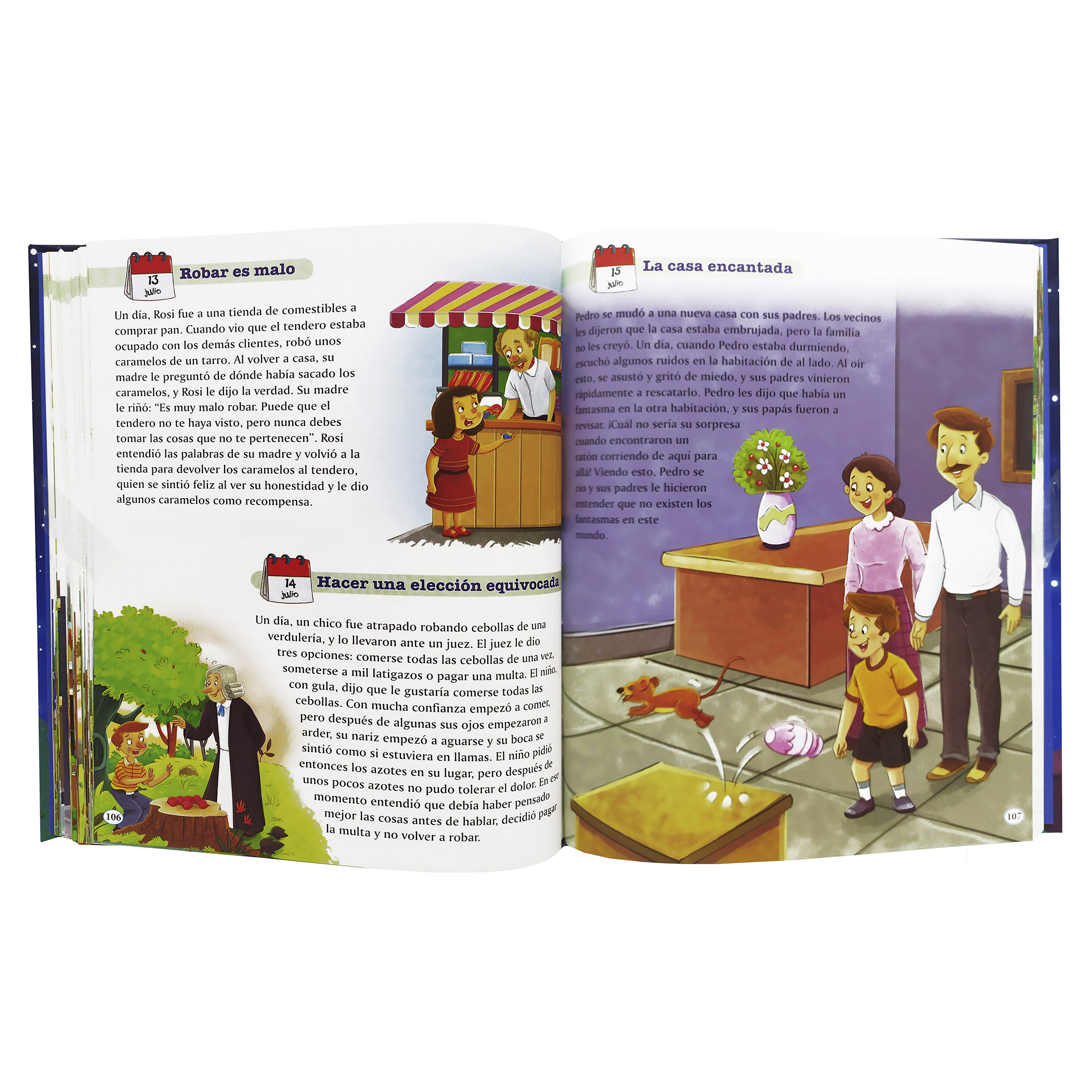 365 Cuentos para Dormir, ilustrado a color, pasta dura