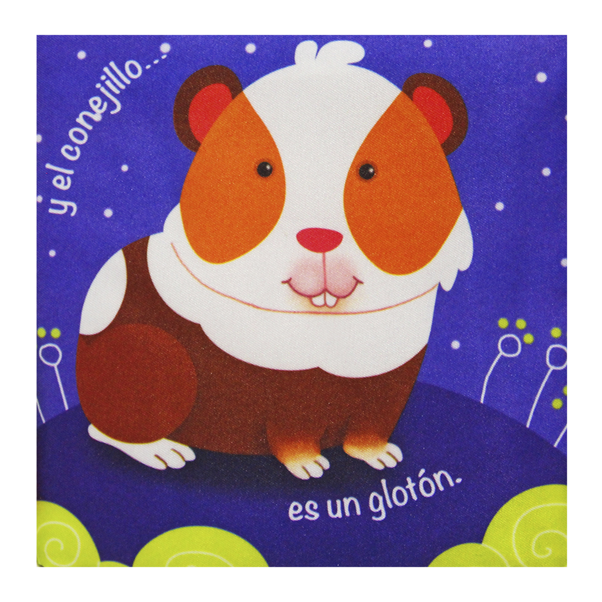 4 Libros de Tela: Animales Bebé, Granja, Selva y Dinosaurios 