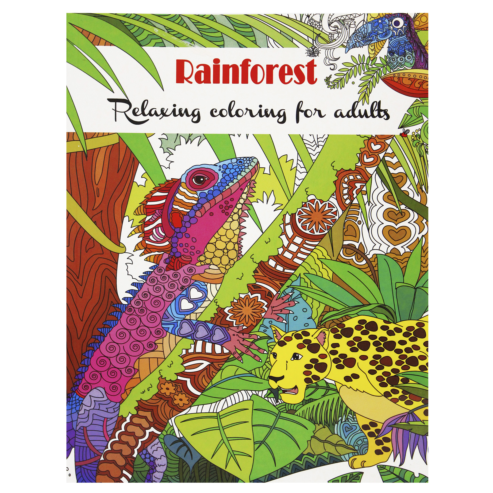 Libro para Colorear Animales + 12 colores + 24 Plumones + 64 Diseños