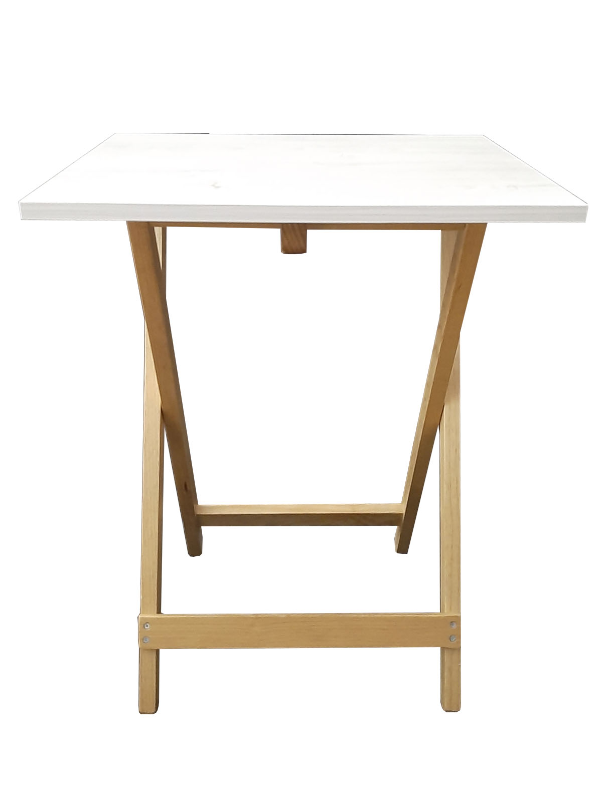 Mesa Plegable, cubierta de  Melamina Utility Hogare, Mesa Auxiliar Aile Blanco