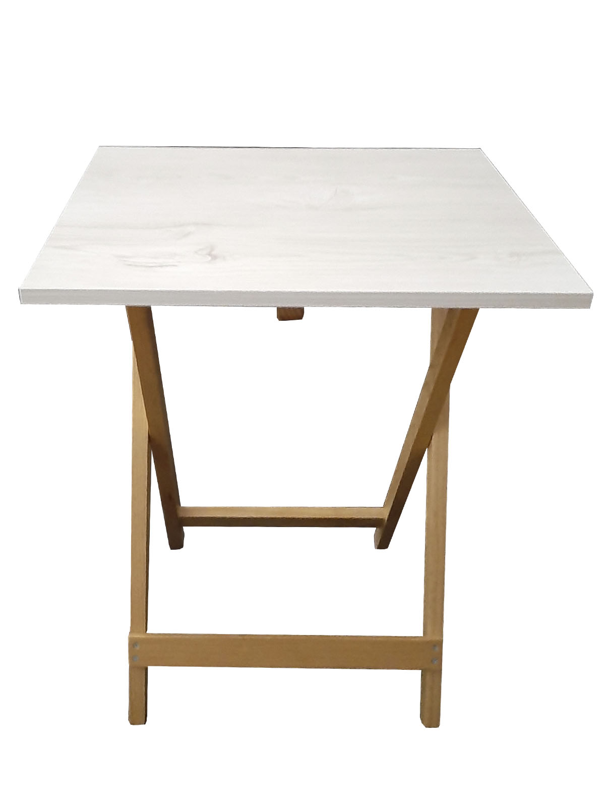 Mesa Plegable, cubierta de  Melamina Utility Hogare, Mesa Auxiliar Aile Blanco