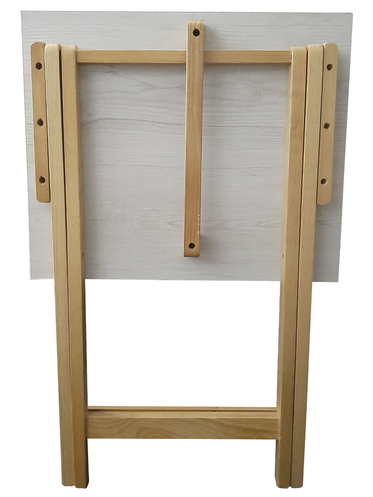 Mesa Plegable, cubierta de  Melamina Utility Hogare, Mesa Auxiliar Aile Blanco