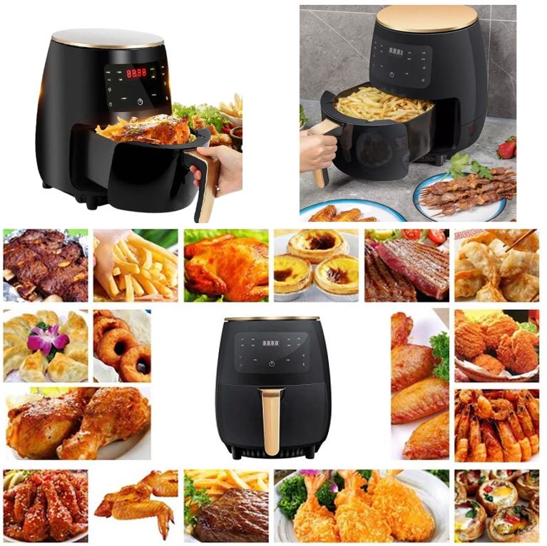 Freidora de Aire 6 Litros 2400 Watts Horno De Aire Airfryer
