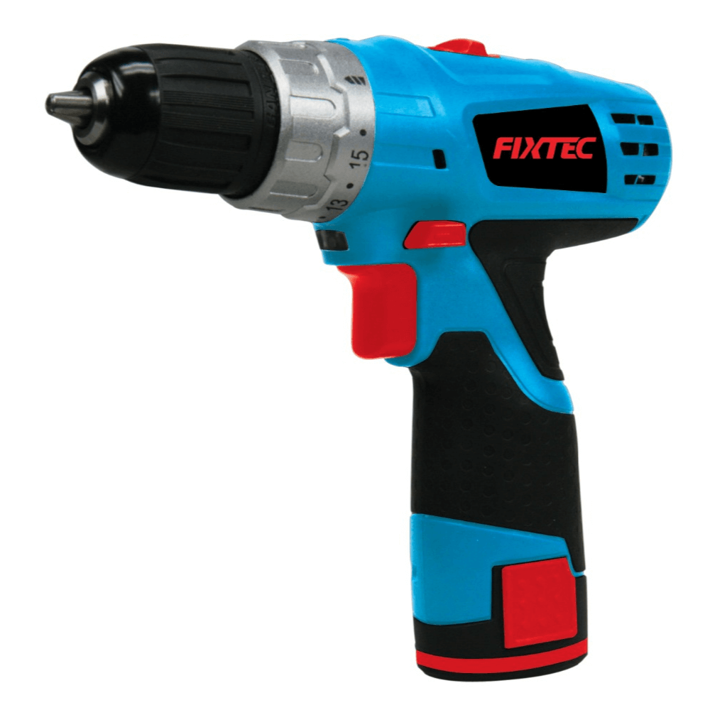 FIXTEC Taladro Inalámbrico 12V Profesional Incluye 2 Baterías