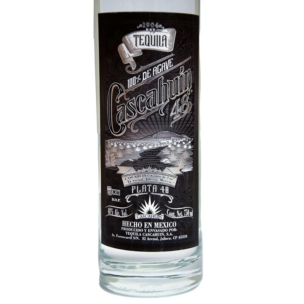 Tequila Cascahuin Plata 48 Grados 750 Ml