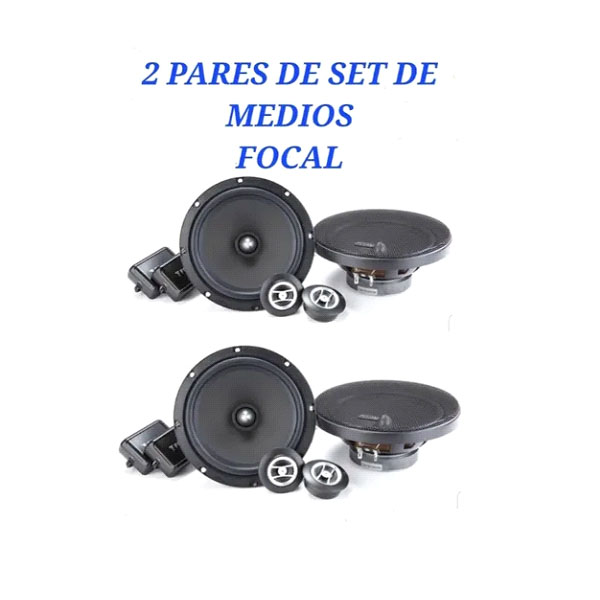 2 Pares De Set De Medios Focal Rse-165 Serie Auditor