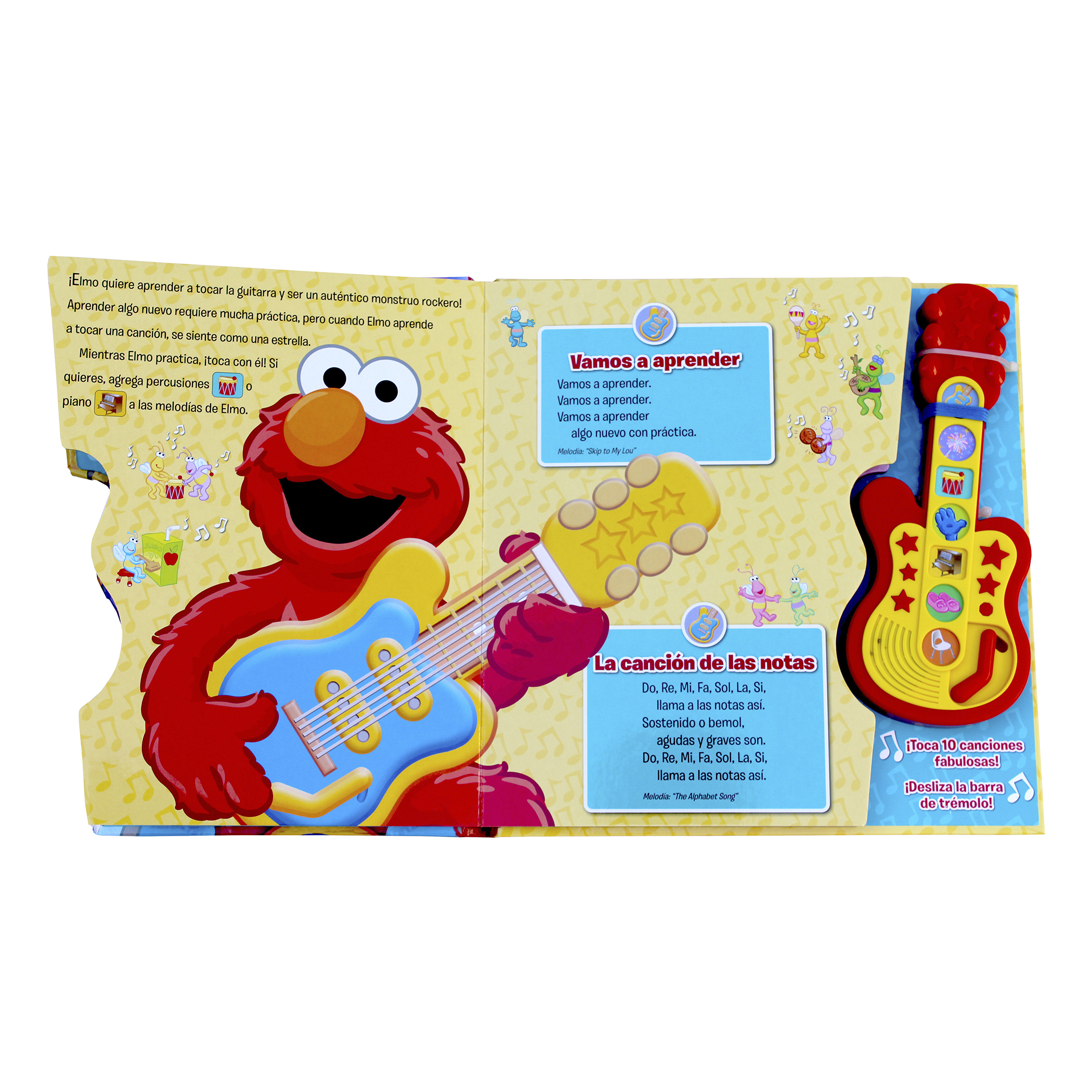 Elmo, Canta y Toca, Canciones de Guitarra, Con Módulo de Sonido, Plaza Sésamo
