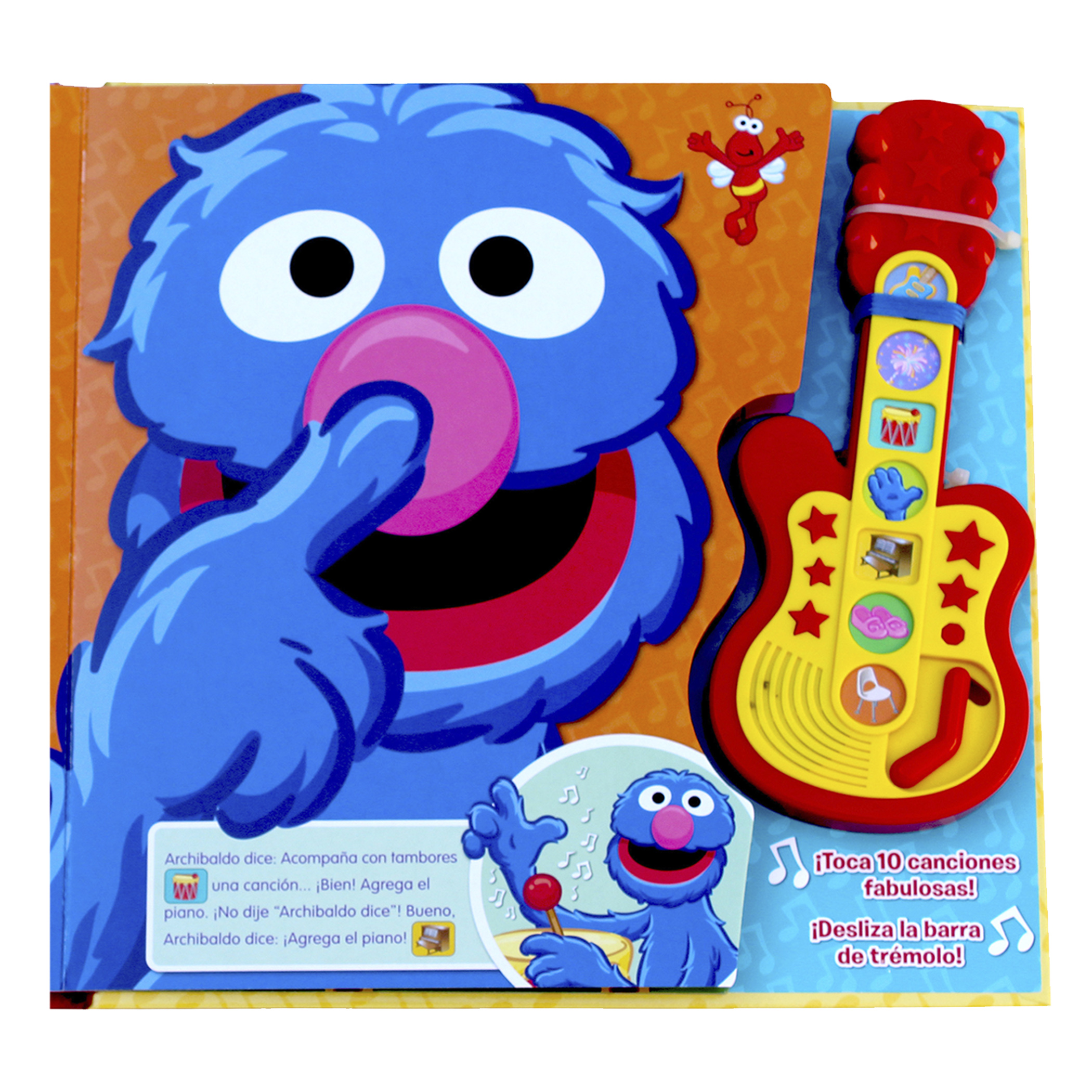 Elmo, Canta y Toca, Canciones de Guitarra, Con Módulo de Sonido, Plaza Sésamo