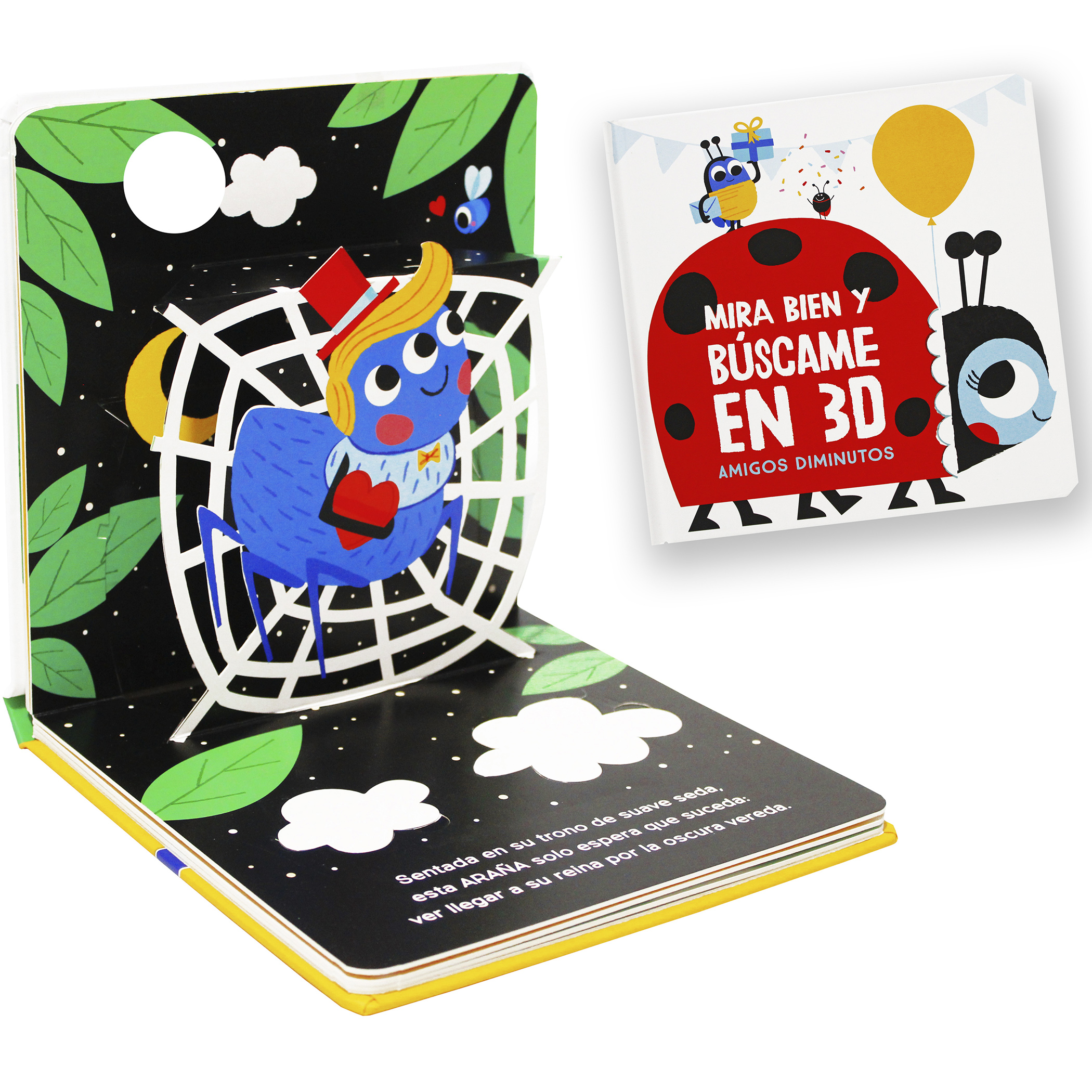 Amigos Diminutos, Insectos, Libro Pop Up, Tridimensional, Pasta Dura