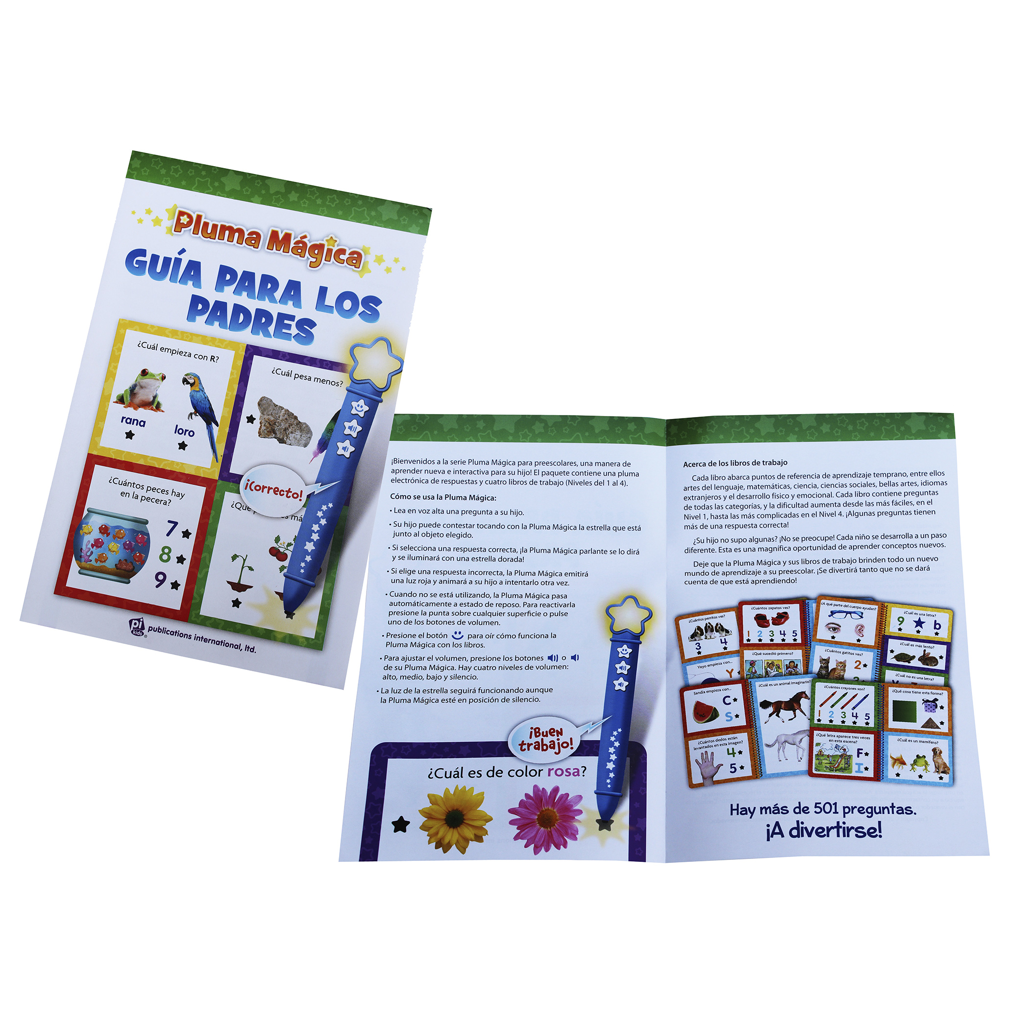 Pluma Mágica De Lujo, Preescolar Didáctica Con Sonidos