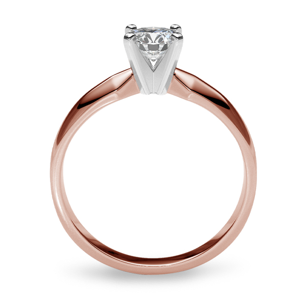 Anillo de compromiso en Oro Rosa de 14K Amelie Joyas