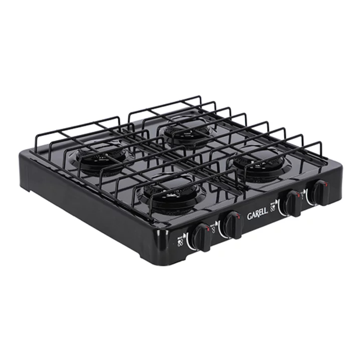 PARRILLA GARELL PM4QC-N GAS 4 QUEMADORES COMPACTA NEGRA ALBY6