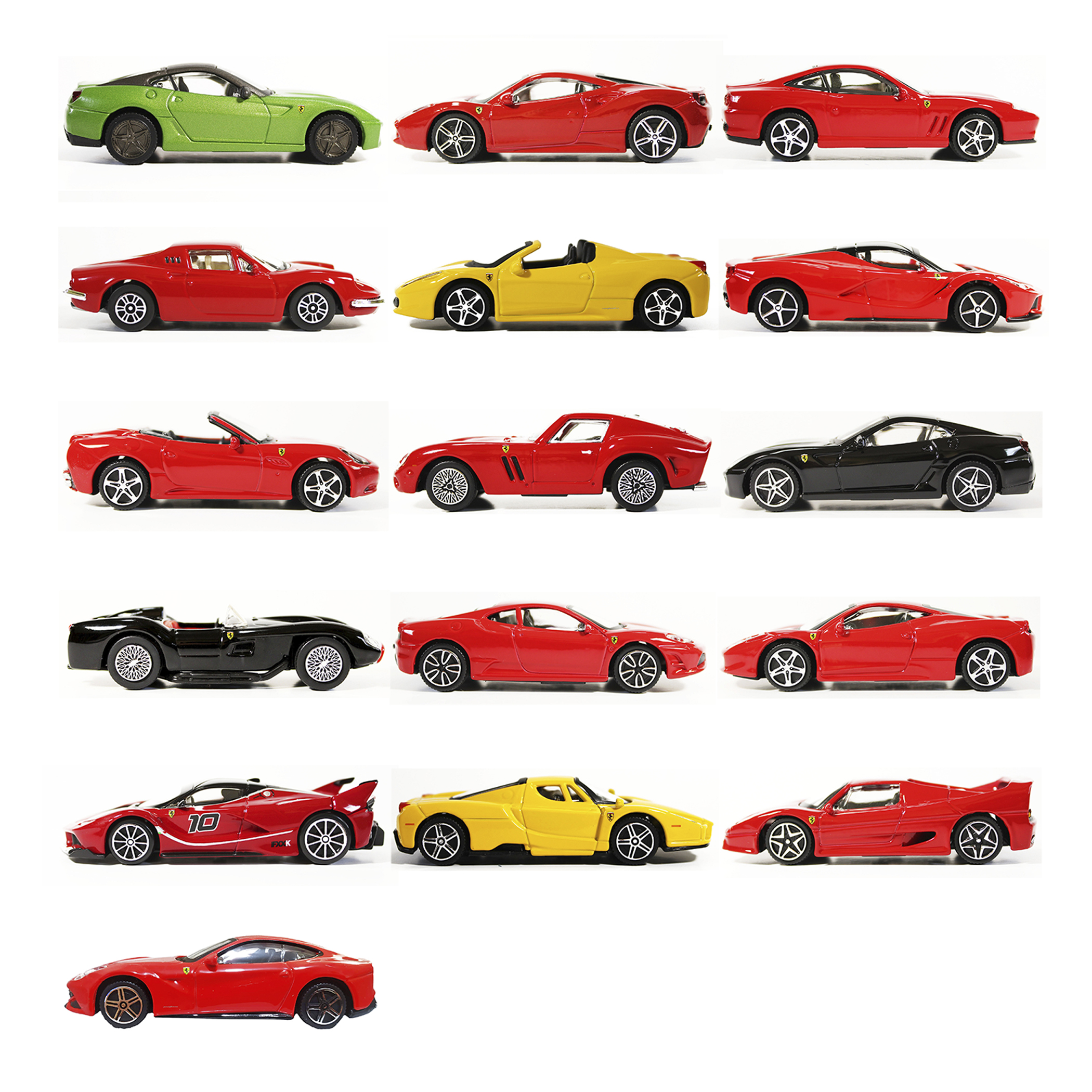 16 Autos Ferrari de Colección Escala 1/43