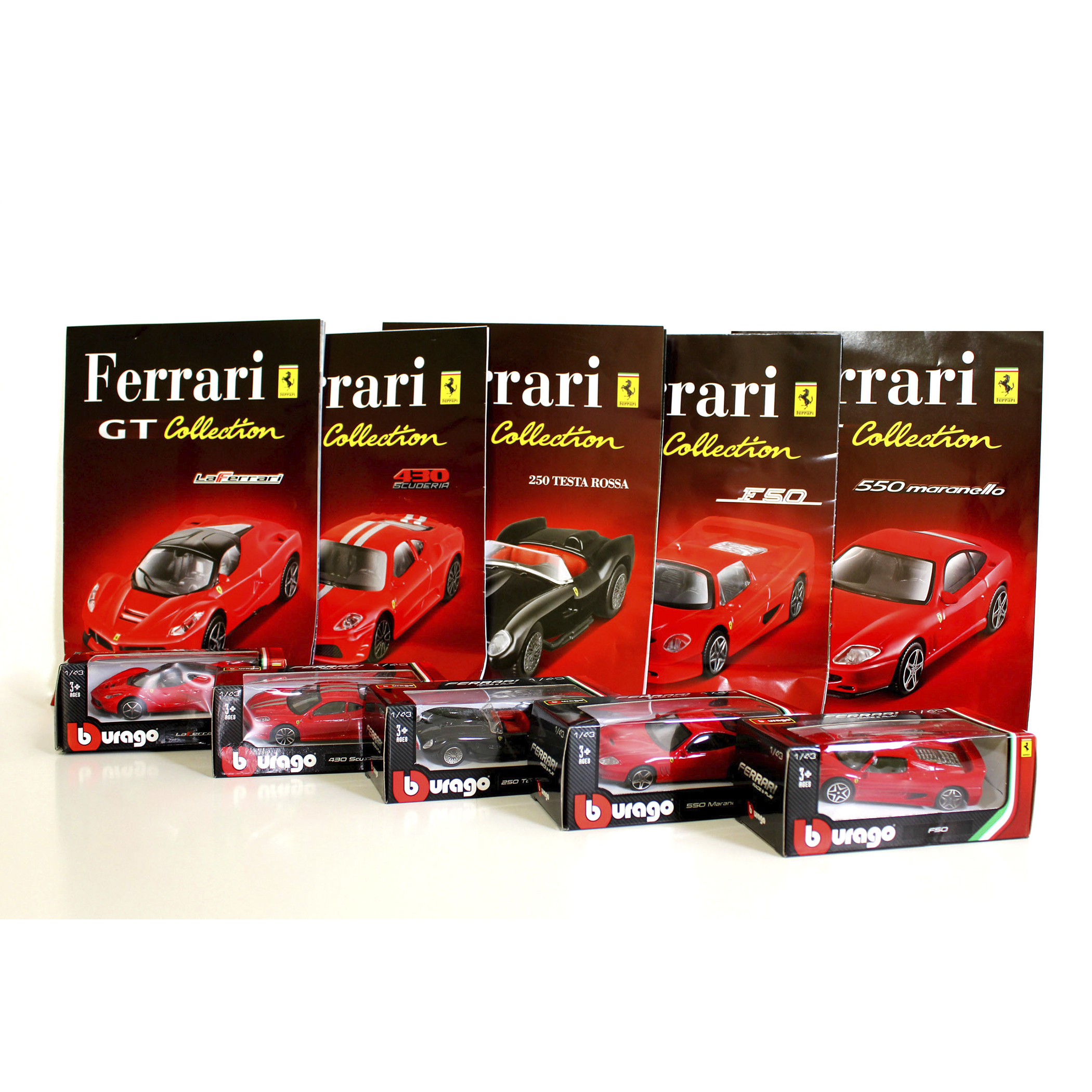 16 Autos Ferrari de Colección Escala 1/43