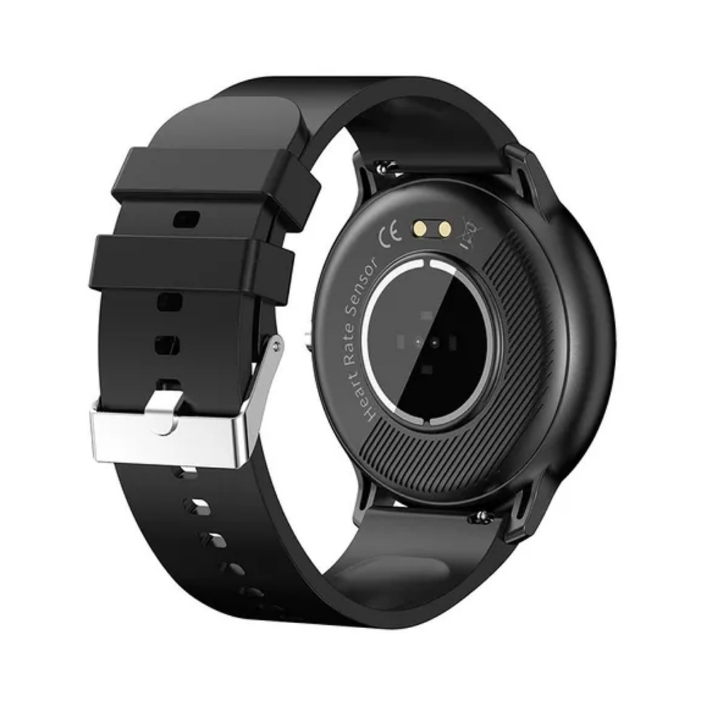 Smartwatch Lige BW0223 1.28" caja 45mm black, malla black de silicona