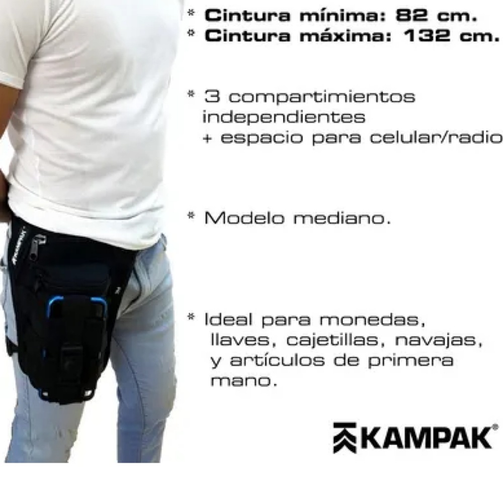 Piernera Tactica Kampak Para Celular Hh04 Multiusos