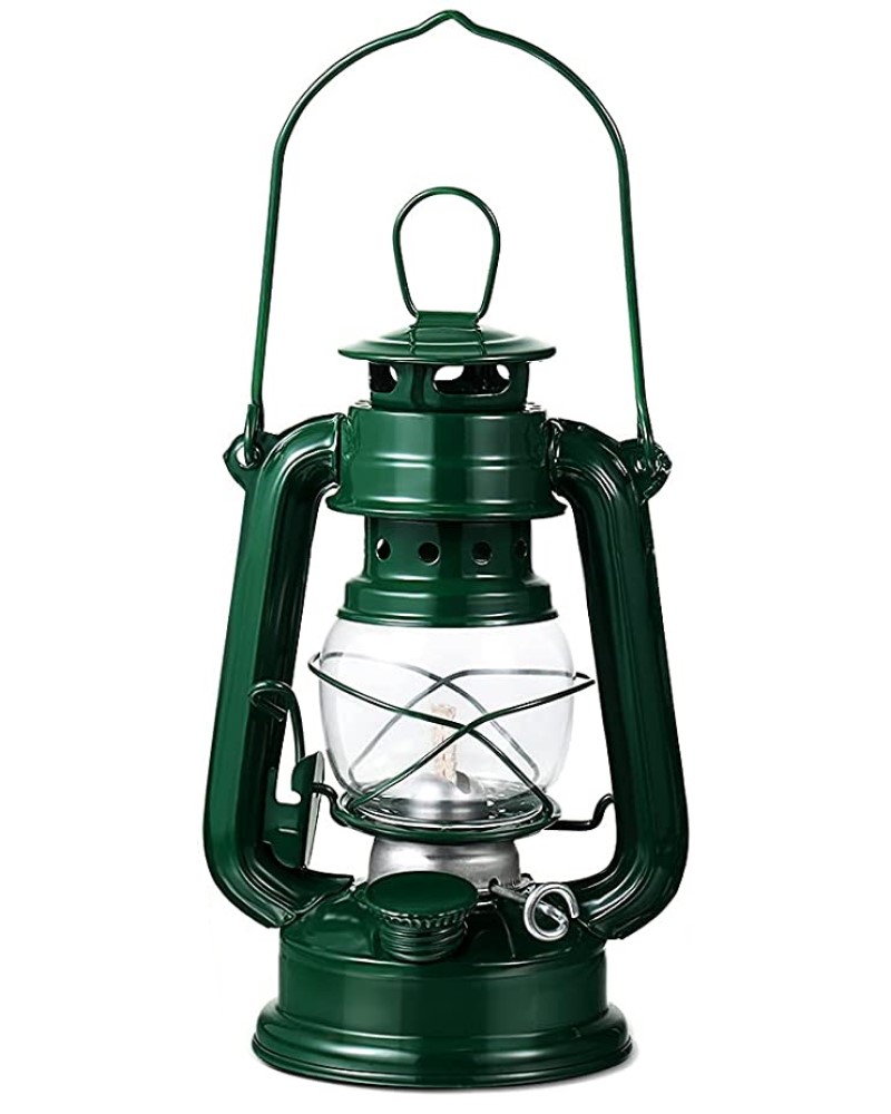 Lámpara Linterna de Petróleo o Parafina Altura 19cm   Verde