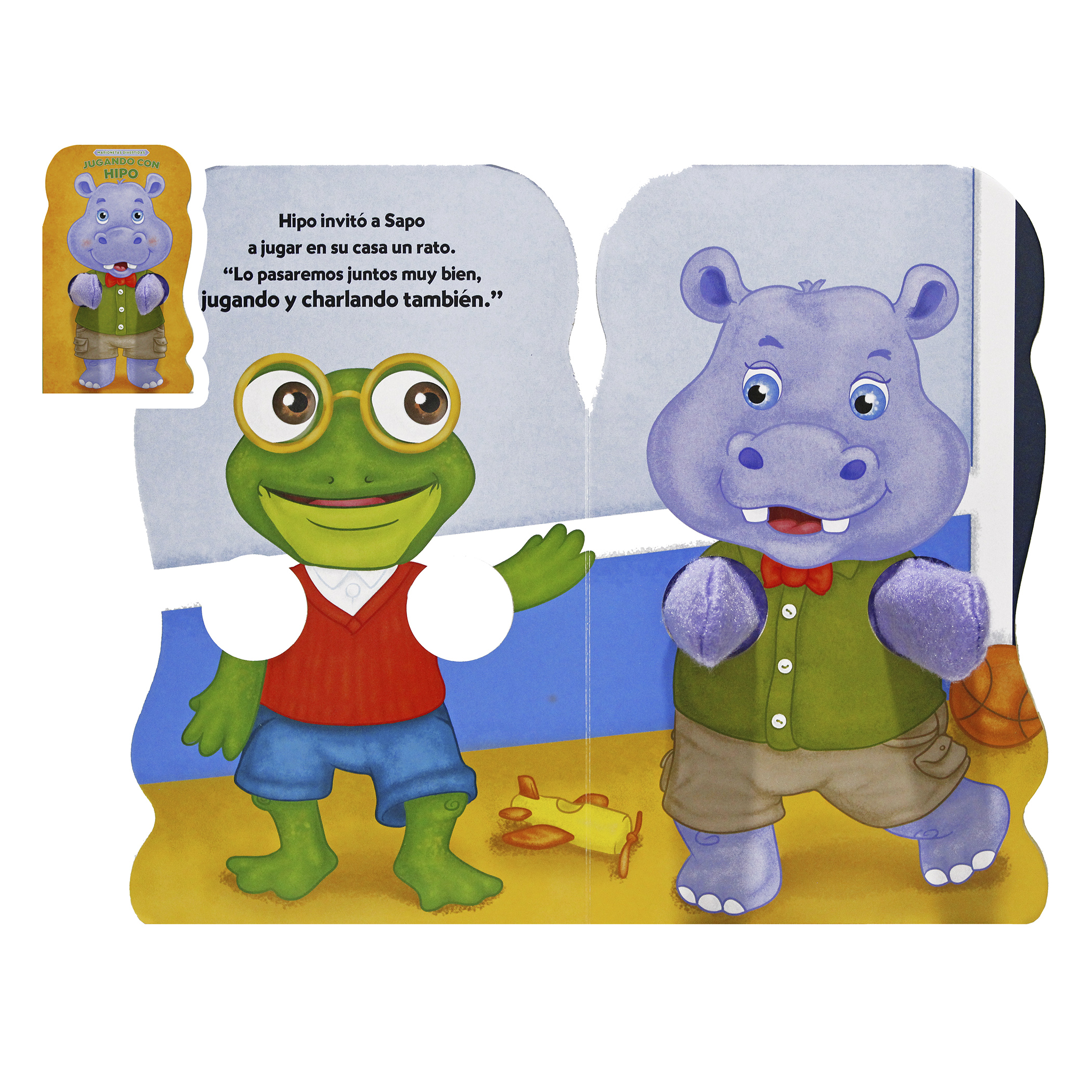 Cuentos con Títeres, Primeros Valores, 4 libros ilustrados, Animales