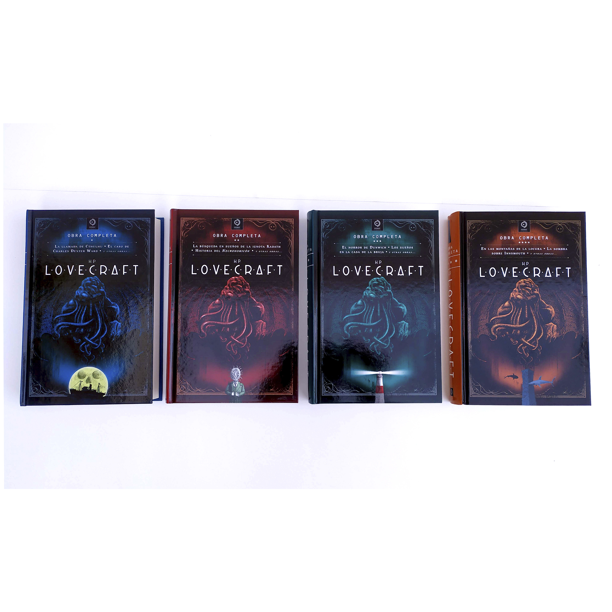 HP Lovecraft Obras Completas, 4 Libros Pasta Dura  