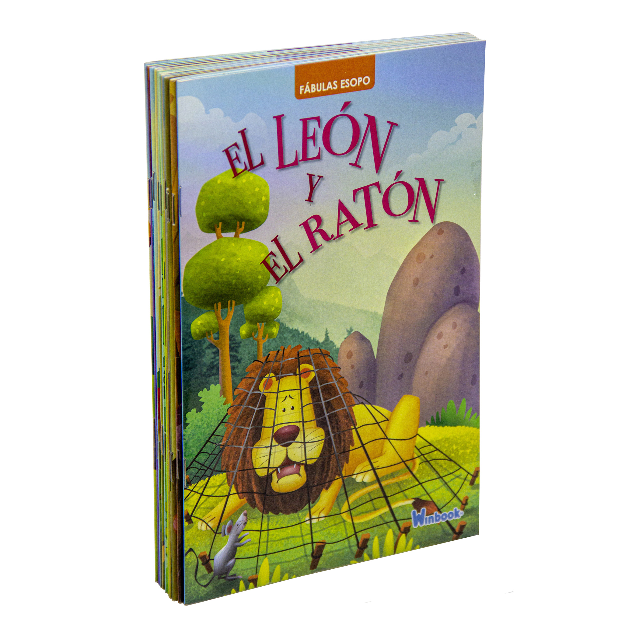 Colección de 10 Libros Fábulas de Esopo, Cuentos Infantiles