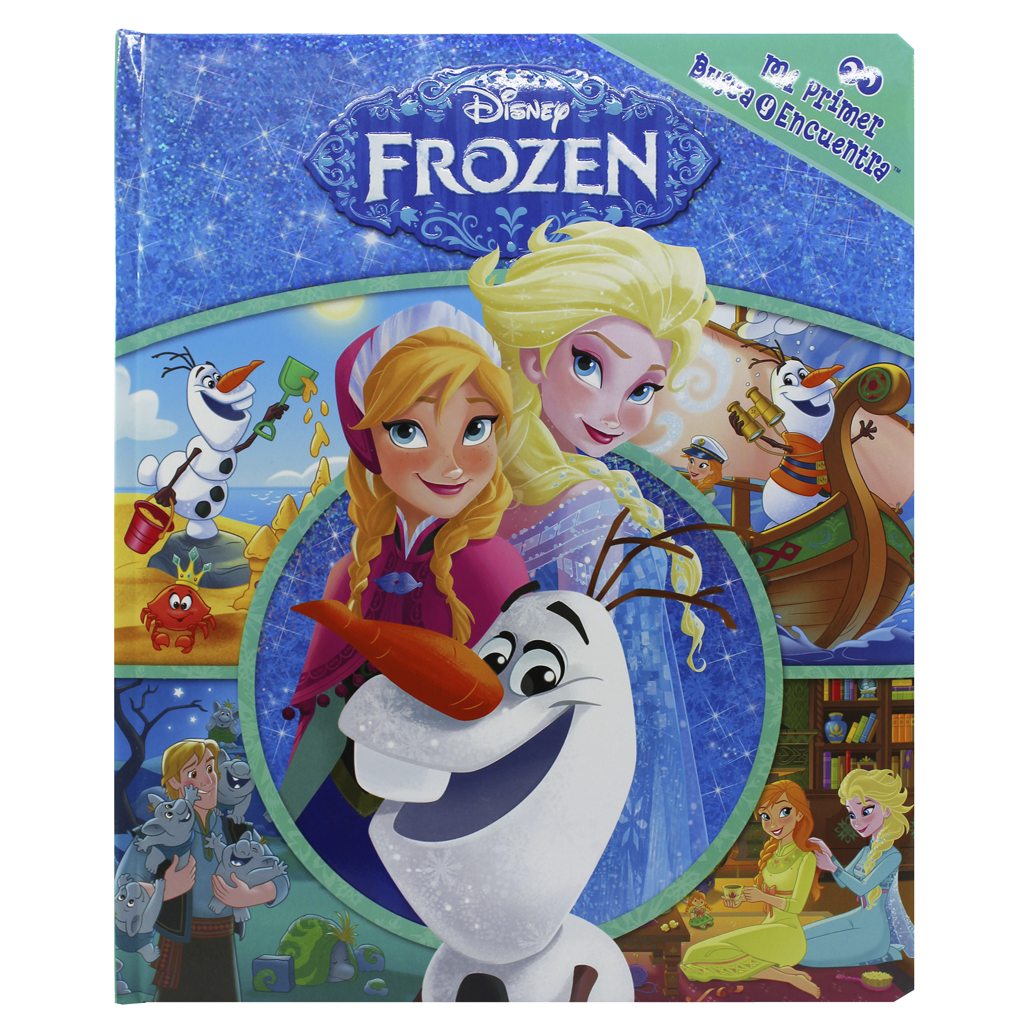 Frozen, Estuche con Rompecabezas Gigante, Busca y Encuentra