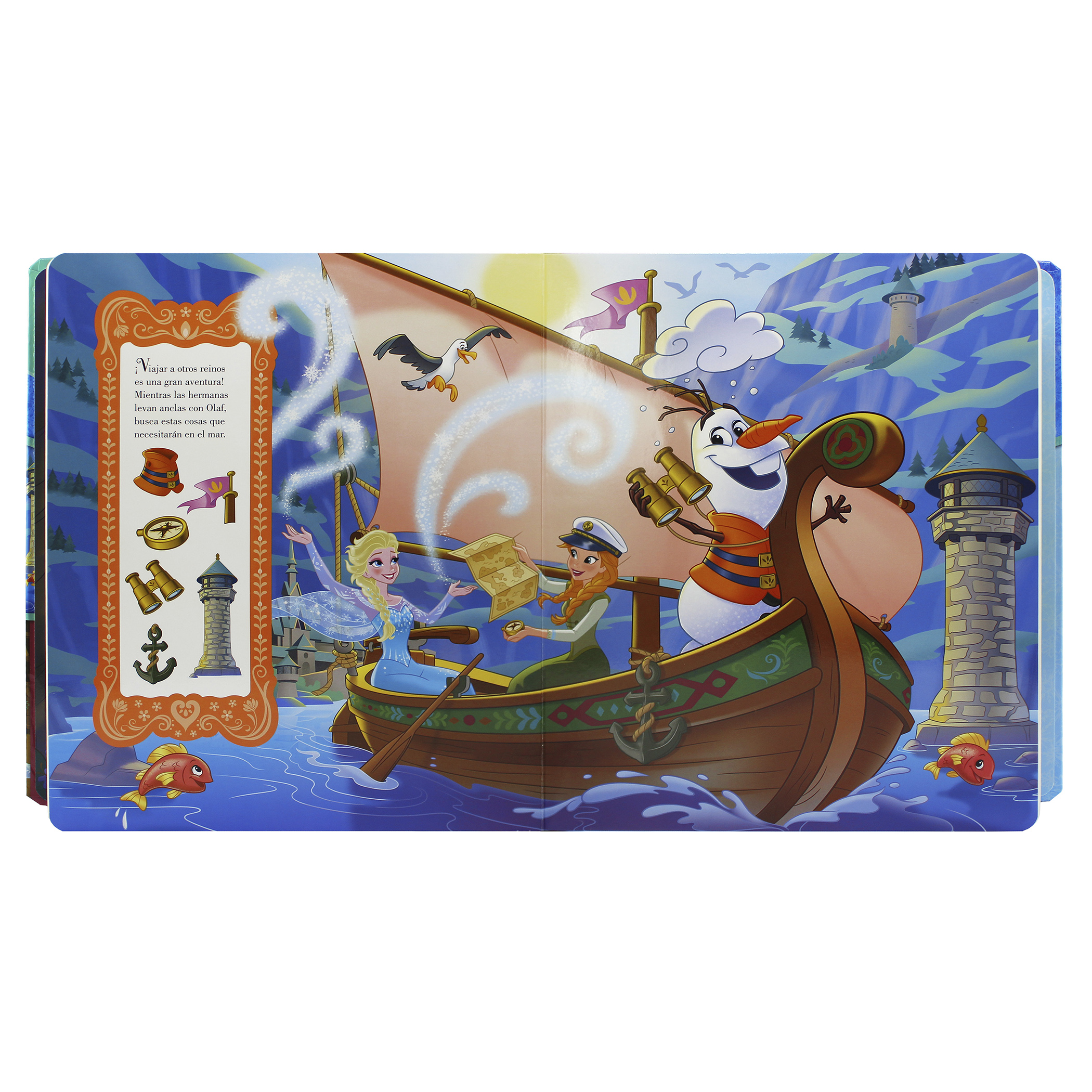 Frozen, Estuche con Rompecabezas Gigante, Busca y Encuentra