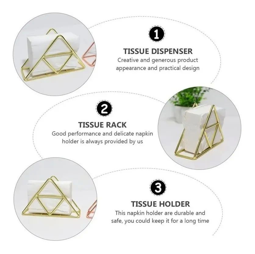 Servilletero Metálico Hierro Porta Servilletas Vintage Mesa