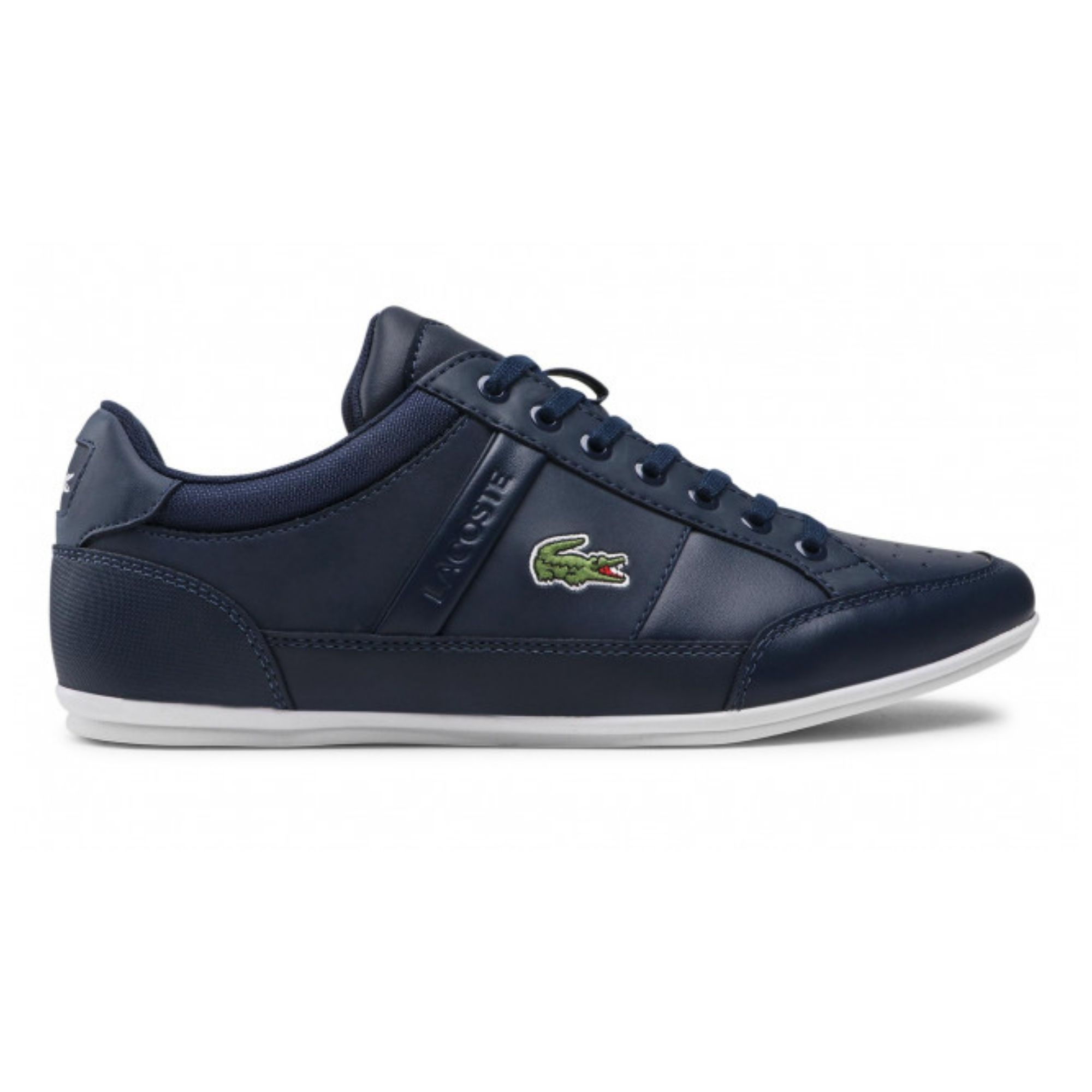 Tenis Lacoste Chaymon 0121 Azul Marino Hombre Originales 0014092