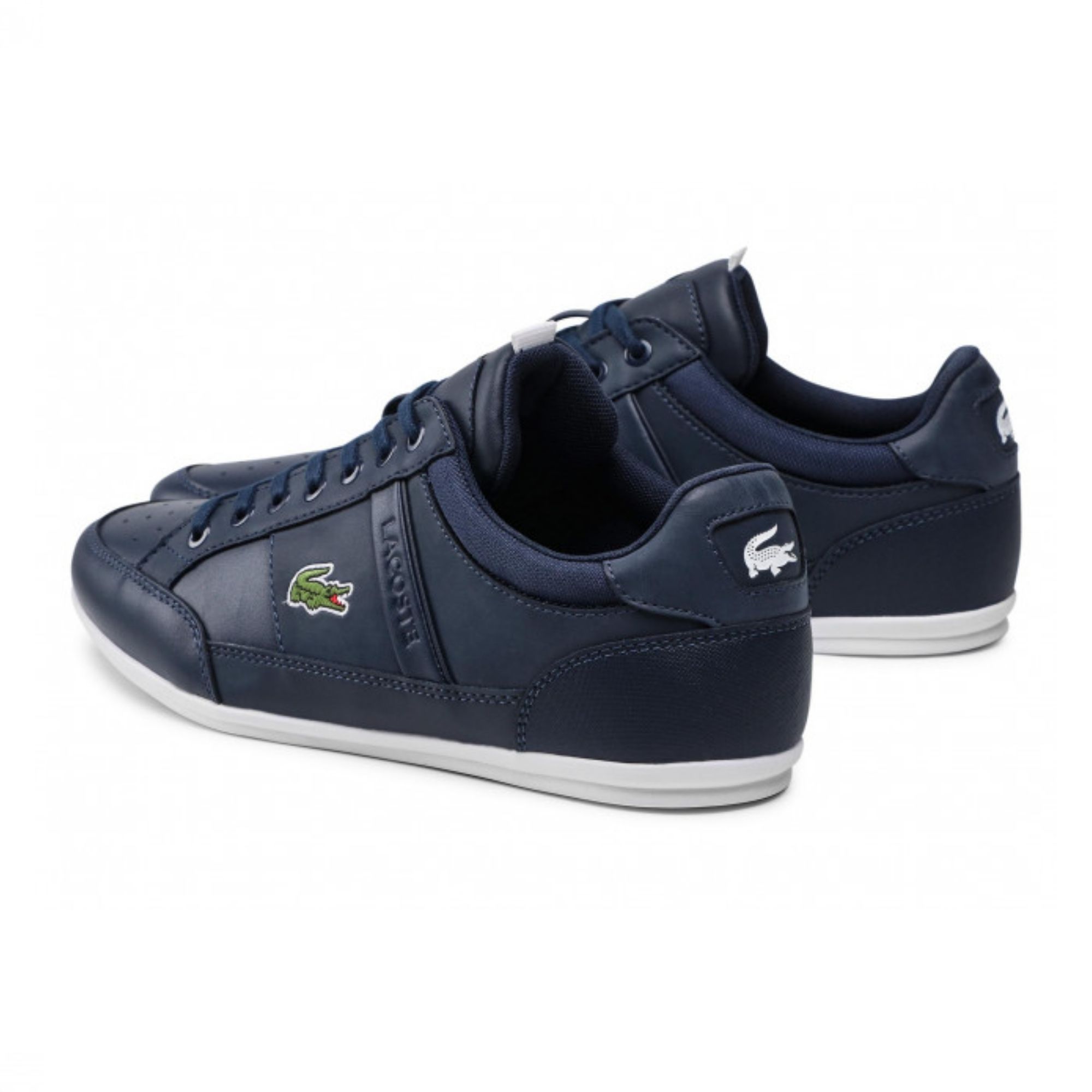 Tenis Lacoste Chaymon 0121 Azul Marino Hombre Originales 0014092